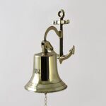 Колокол корабельный (рында) на кронштейне "Якорь"  "1841" (диам. 14 см)